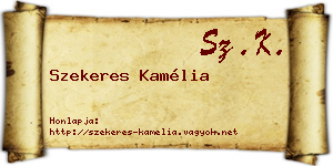Szekeres Kamélia névjegykártya